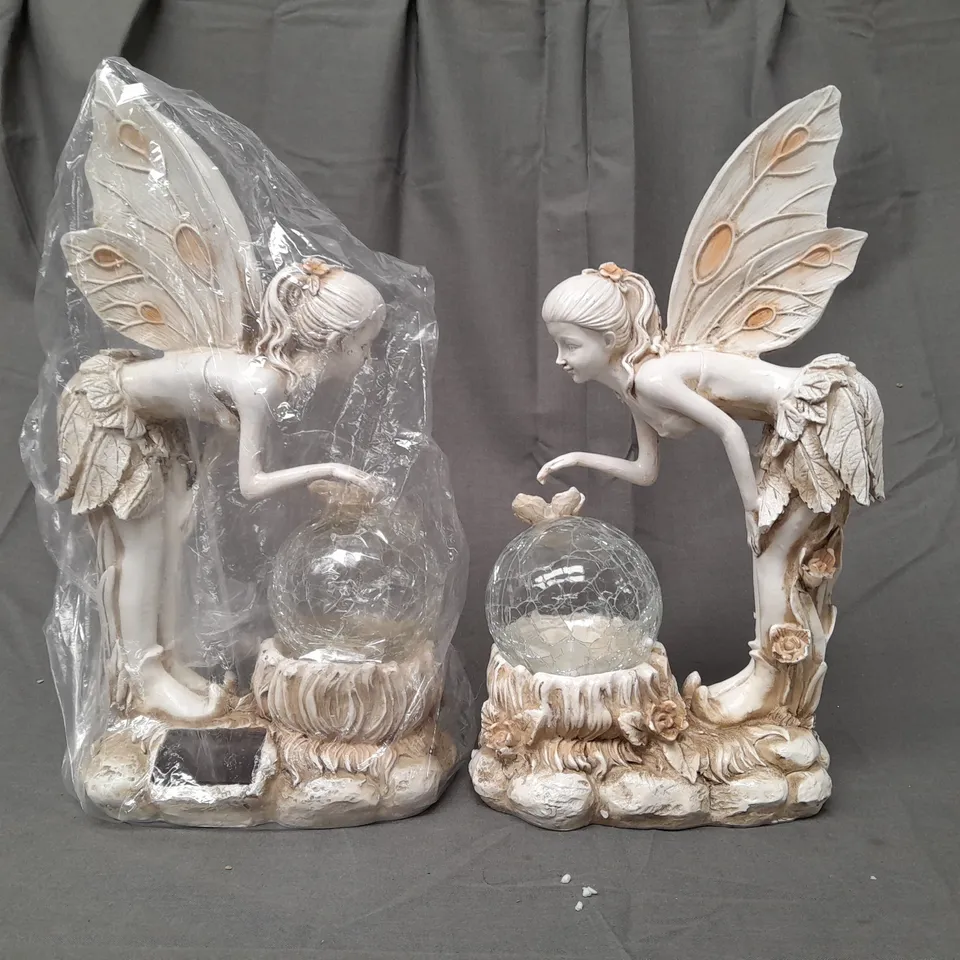 BOXED GARDEN REFLECTIONS SET OF 2 SOLAR FAIRIES