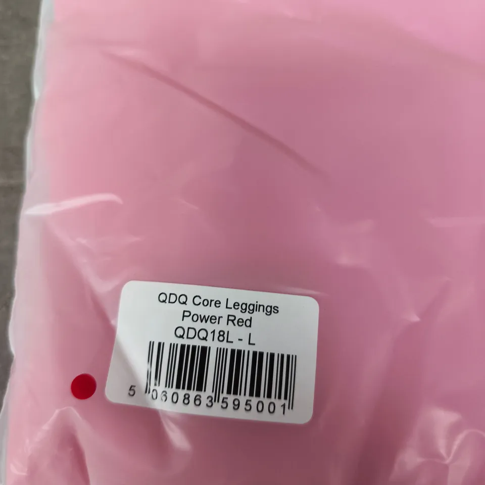 QDQ CORE LEGGINGS POWER RED – SIZE L