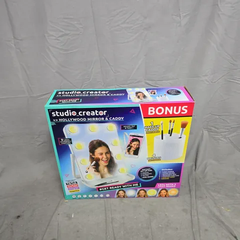 STUDIO CREATOR HOLLYWOOD MIRROR & CADDY – BOXED TOY VANITY SET