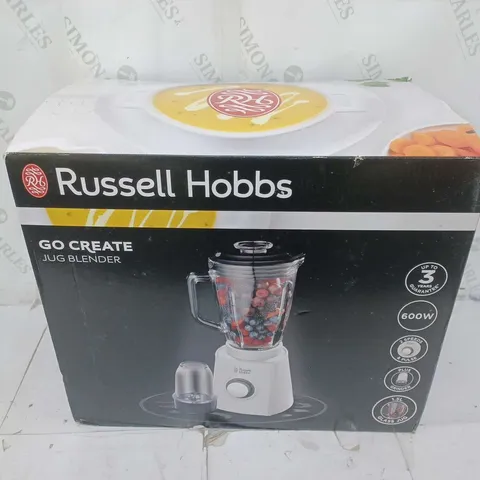 BOXED RUSSELL HOBBS GO CREATE BLENDER