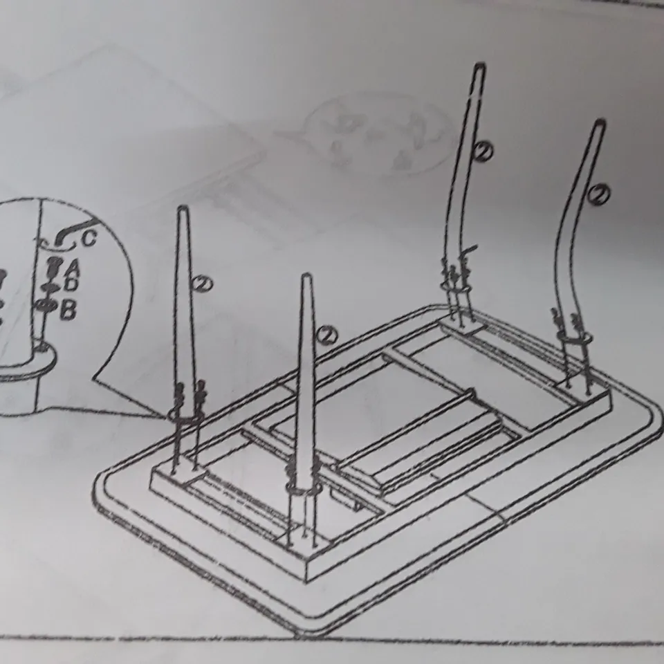 BOXED SET OF 4 BLACK METAL LEGS FOR VIRGO EXTENDABLE DINING TABLE (ONLY BOX 2 OF 2)