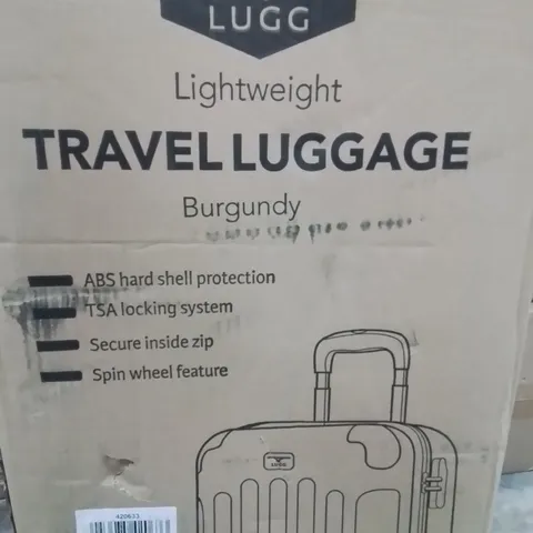 BOXED LUGG TRAVEL LUGGAGE BURGUNDY 