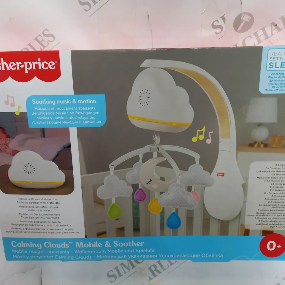 FISHER PRICE CALMING CLOUDS MOBILE & SOOTHER