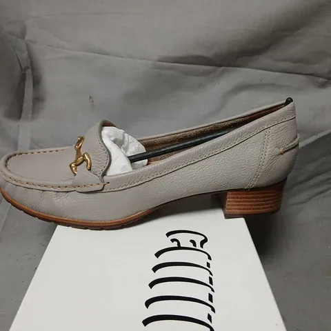 CAPOLLINI CLARA ASH GREY LEATHER LOAFERS β WOMEN UK 6.5 (EU 39.5)