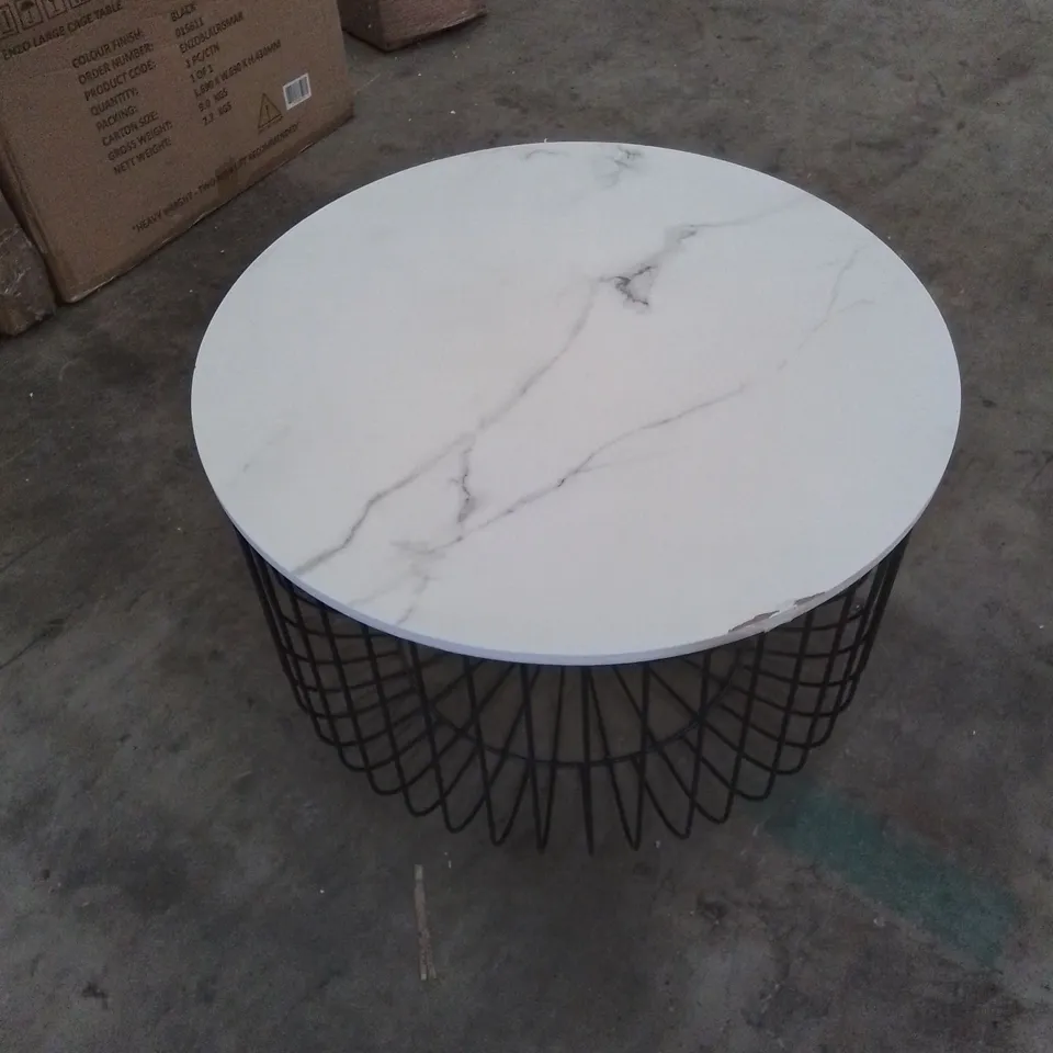 BOXED ENZO LARGE CAGE TABLE (1 BOX)