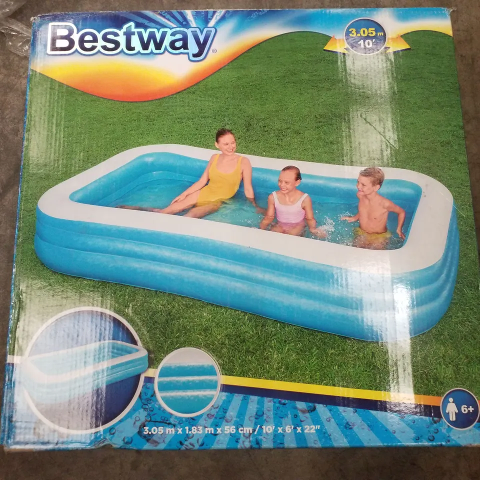 BOXED BESTWAY BLUE RECTANGULAR POOL 3.05M