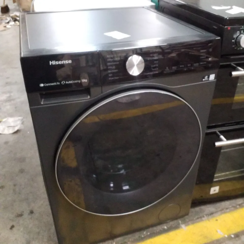 HISENSE 12KG CONNECTLIFE BLACK WASHING MACHINE