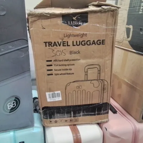 BOXED LUGG - LIGHTWEIGHT TRAVEL LUGGAGE - BLACK