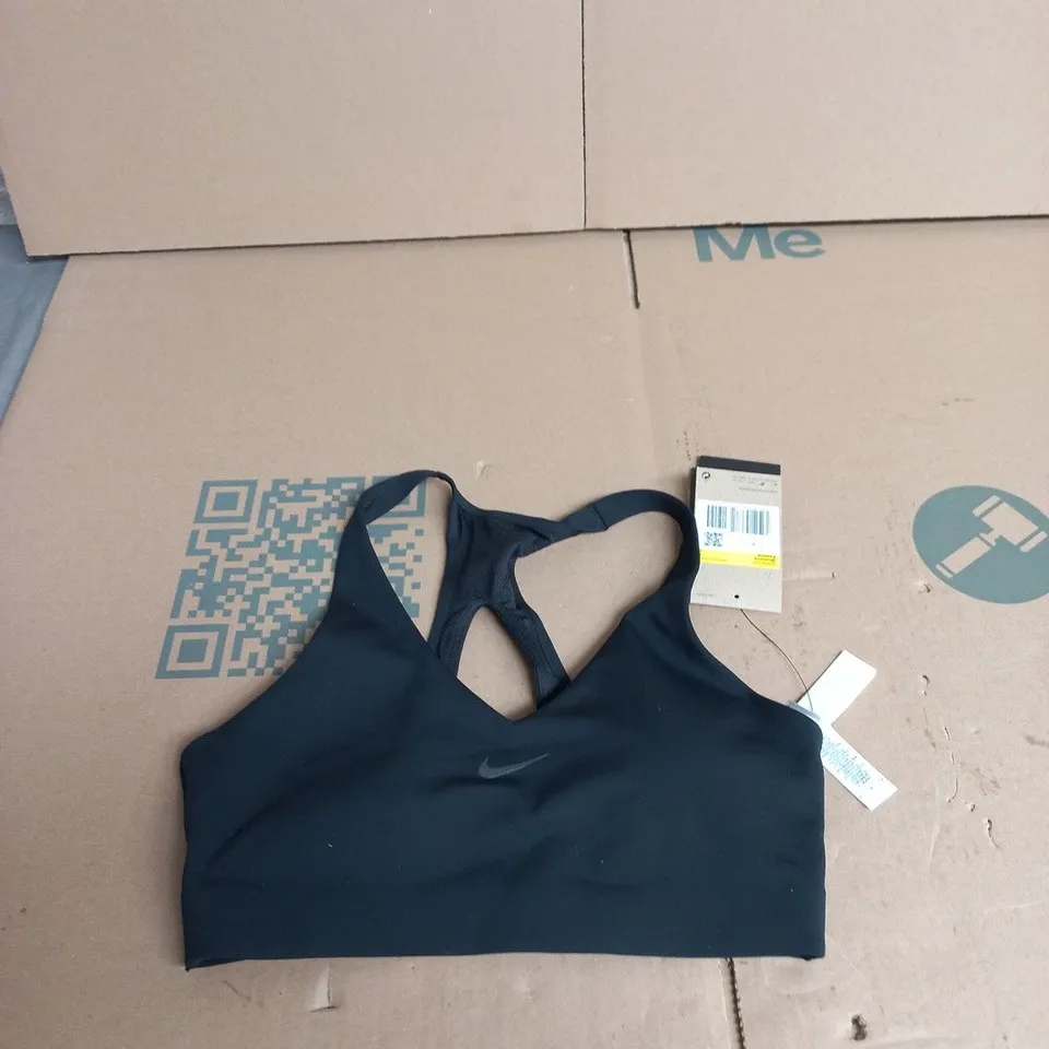 NIKE WOMEN'S TRAINING SPORTS BRA – BLACK, UK SIZE S