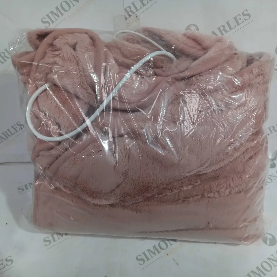 COZEE HOME LUXURY HEATED BLANKET - NATURAL