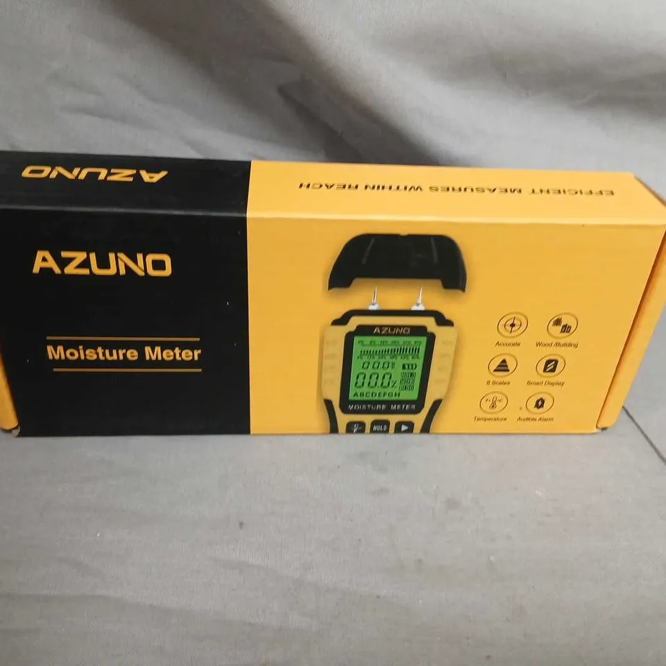 AZUNO MOISTURE METER – HANDHELD MOISTURE TESTER (BOXED)