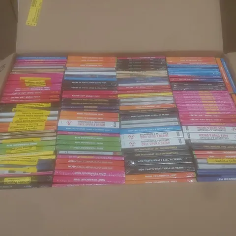 BOX OF APPROX 100 BRAND NEW MUSIC CDS TO INCLUDE;