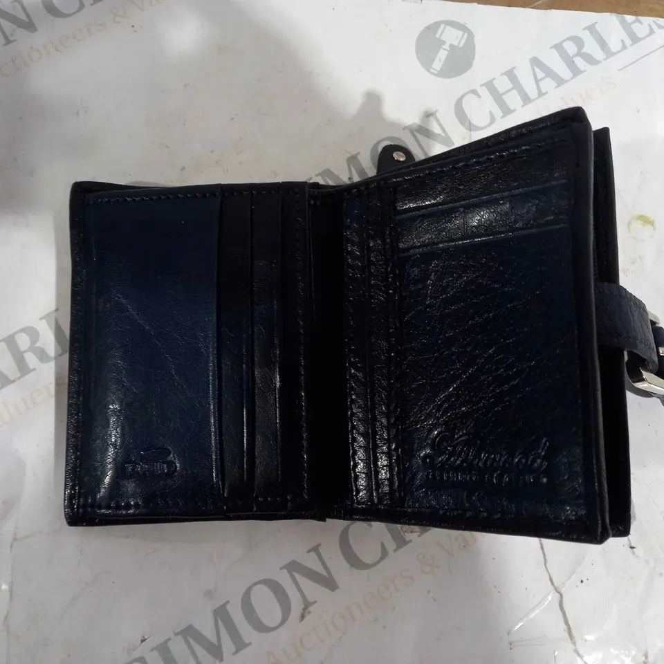 ASHWOOD GENUINE LEATHER WALLET NAVY