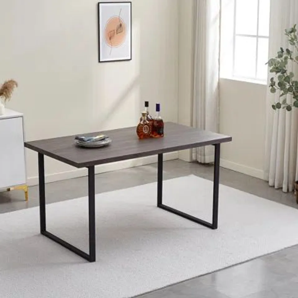 BOXED 140CM IRON DINING TABLE (2 BOXES)