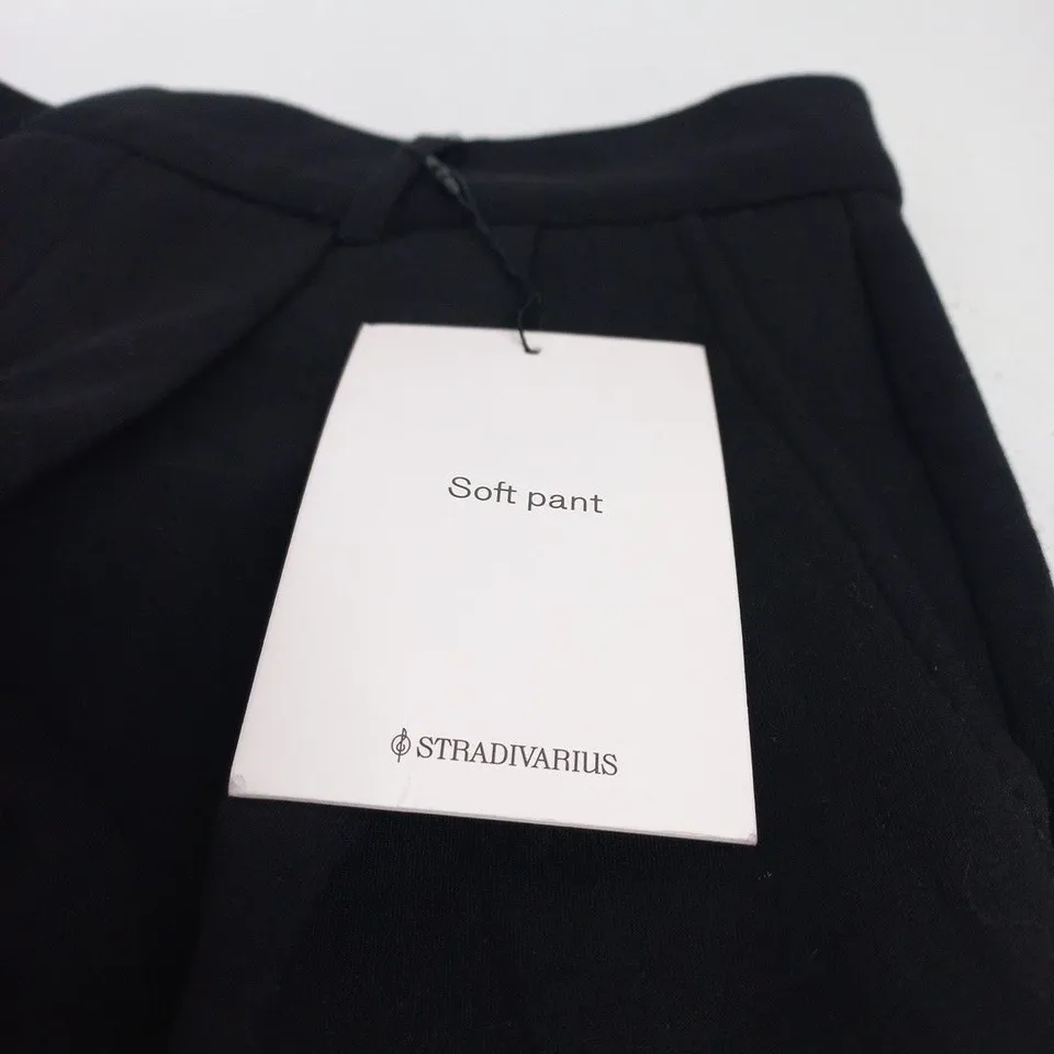 STRADIVARIUS SOFT PANT – BLACK, UK 10 (EU 38)