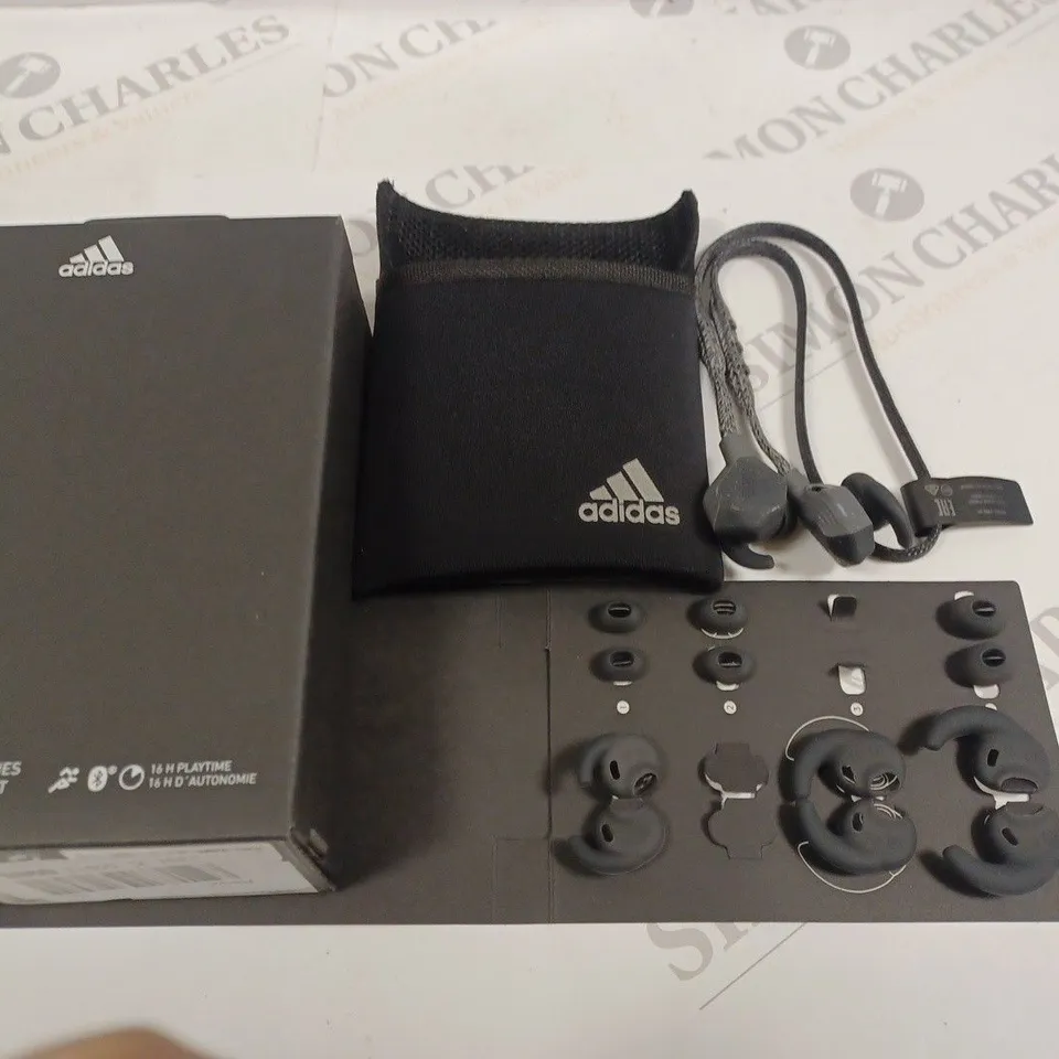 BOXED ADIDAS FWD-01 BLUETOOTH SPORT HEADPHONES - NIGHT GREY