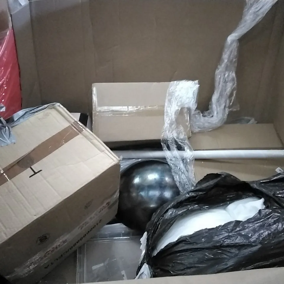 PALLET OF ASSORTED ITEMS INCLUDING ACCSTORE FABRIC WARDROBE, COWAY AIR PURIFIER, IMAGE MAGNETIC LED TRACING LIGHT PAD, JOISCAPE, VORTEX MINI AIR FRYER, REALLY USEFUL BOX