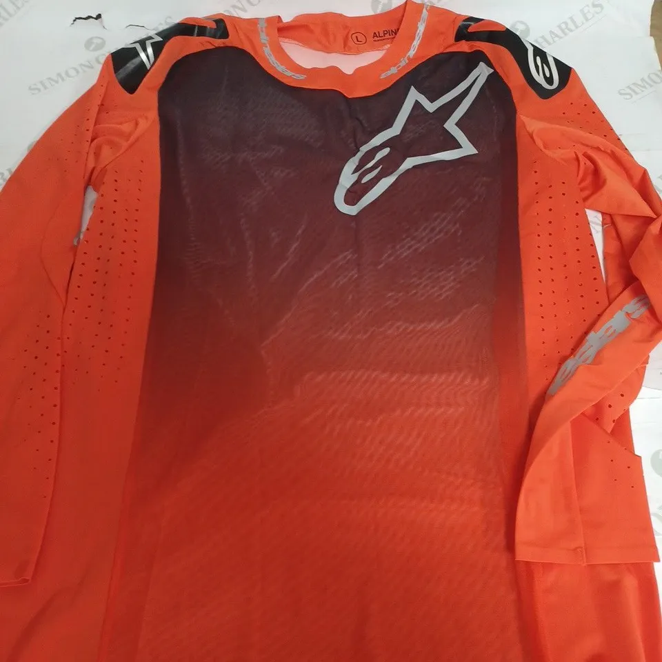 ALPINESTAR ORANGE SUPERTECH RISEN JERSEY - LARGE