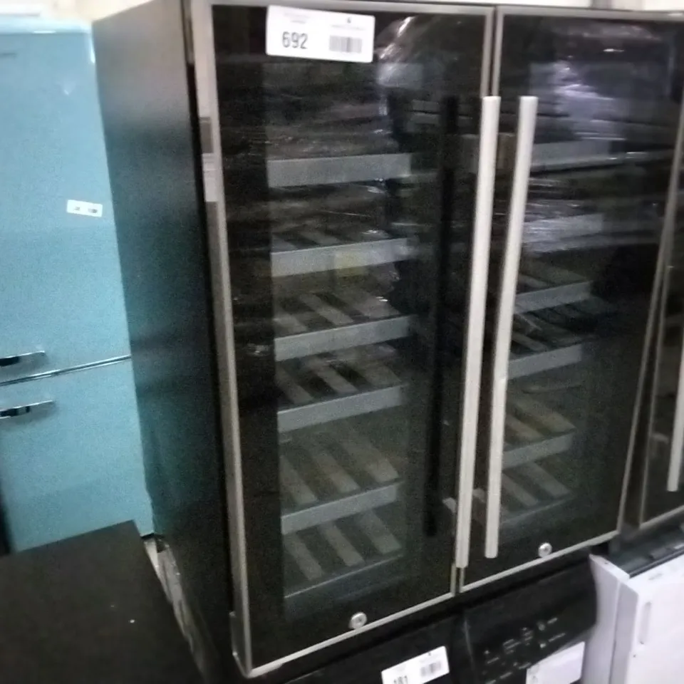 DESIGNER DUAL ZONE WINE COOLER STAINLESS STEEL 