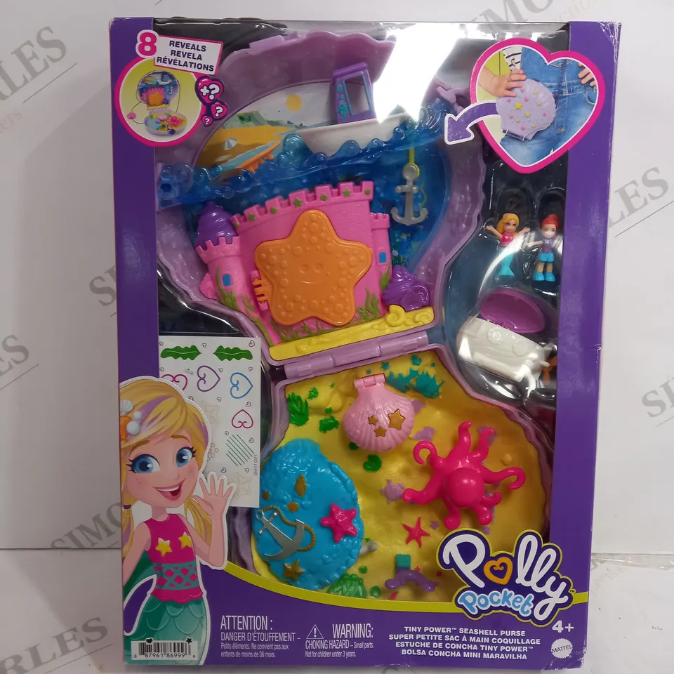 BOXED POLLY POCKET TINY POWER SEASHELL PURSE 