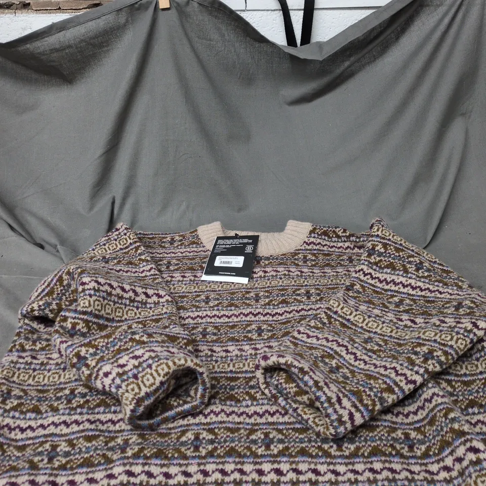 FINISTERRE SHETLAND FAIRISLE JUMPER – WOMEN'S UK 14 (MULTI)