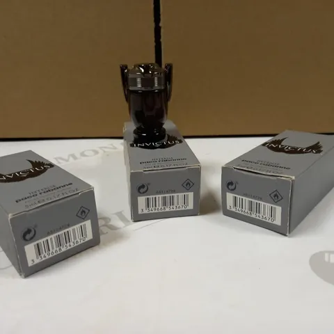 LOT OF APPROX 3 BOXED INVICTUS PACO RABANNE EAU DE TOILETTE INTENSE - 5ML