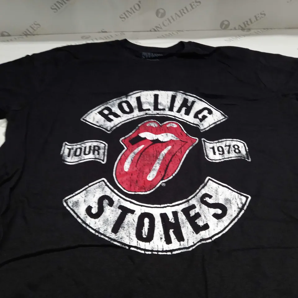 THE ROLLING STONES US TOUR 1978 T-SHIRT IN BLACK - XL
