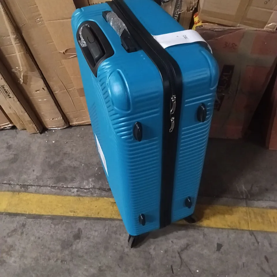 UNBOXED NEO ELECTRIC BLUE HARD SHELL LUGGAGE SUITCASE 