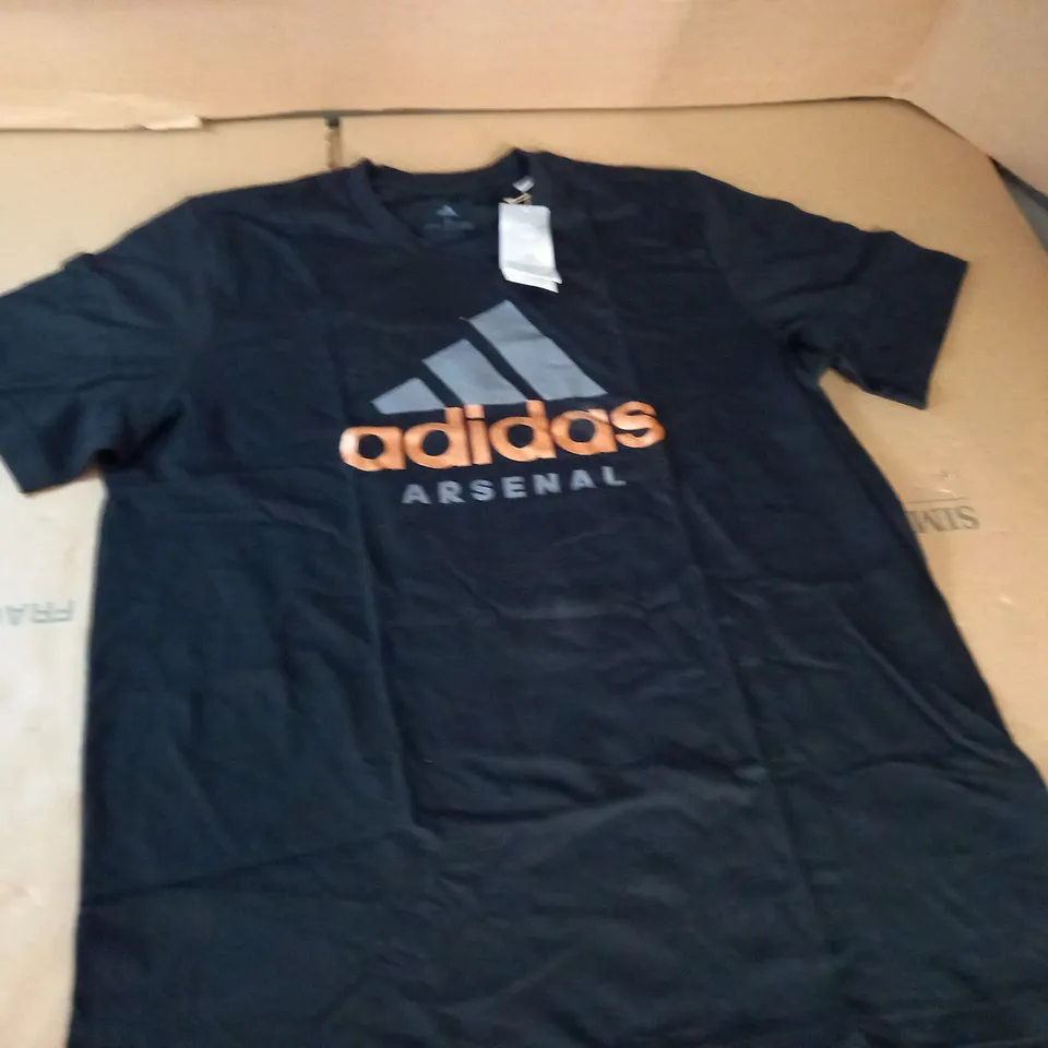 ADIDAS ARSENAL BLACK T-SHIRT - L