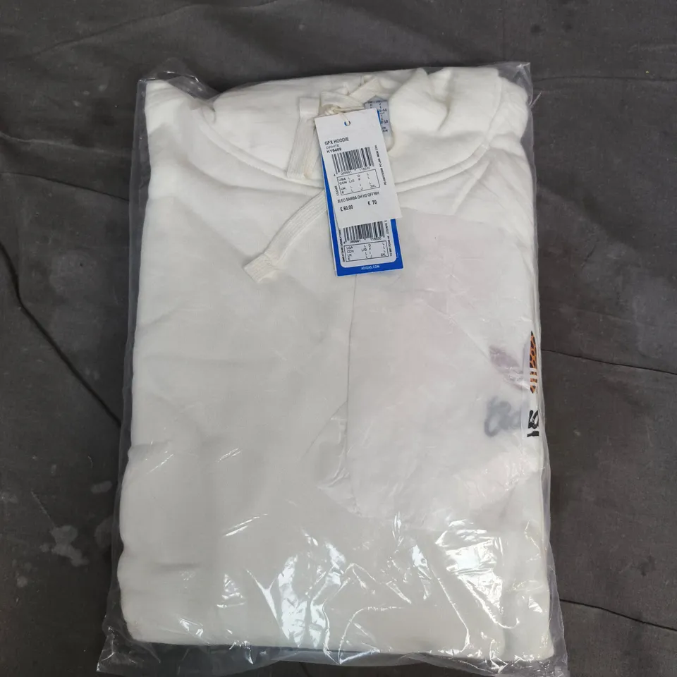 BAGGED NIKE LEO SAMBA HOODIE IN OFF WHITE - UK LARGE