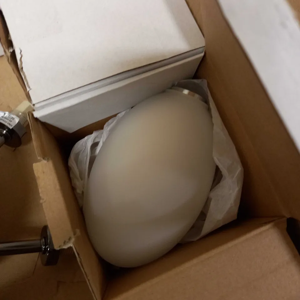 JOHN LEWIS PEBBLE CHROME SEMIFLUSH LIGHT 