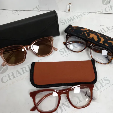 HUMMINGBIRD SUNGLASSES & READERS - GREY AND BROWN/RED