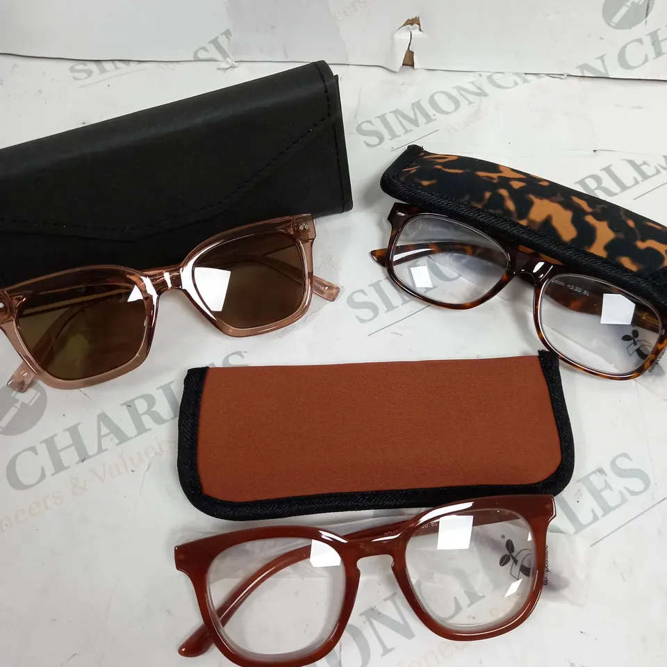 HUMMINGBIRD SUNGLASSES & READERS - GREY AND BROWN/RED