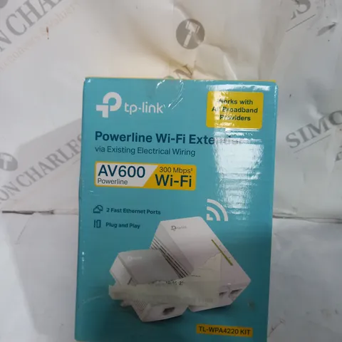 BOXED SEALED TP-LINK AC1000 POWERLINE STARTER KIT