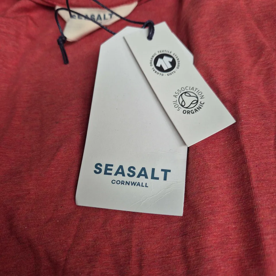 SEA SALT CORNWALL EASEL TOP – RED SAIL, UK 18 (EU 46), ORGANIC COTTON