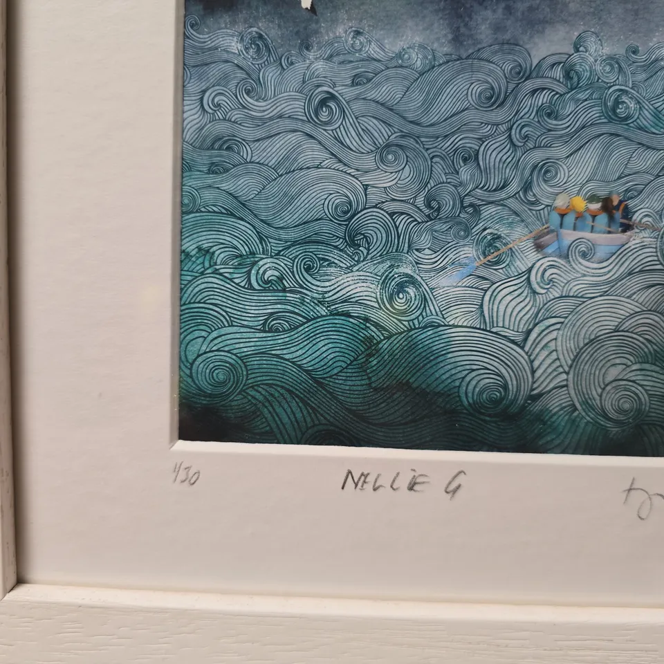 NELLIE G – OCEAN WAVES FRAMED PRINT (EDITION 1/30)