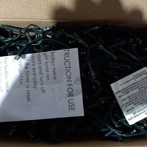 BOXED FESTIVE SET OF 500 SPARKLE CHRISTMAS LIGHTS - COOL WHITE