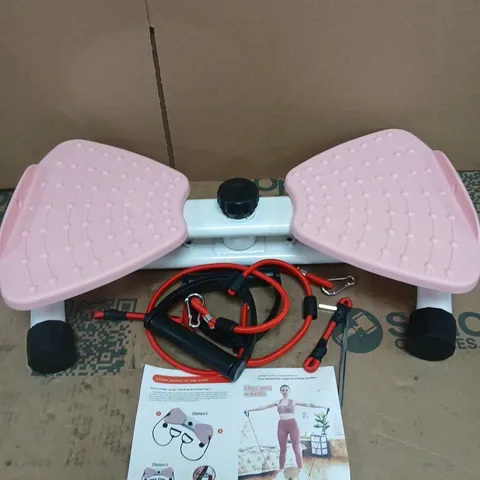 PINK BODY TWISTER WITH RESISTANCE CORDS – FITNESS EQUIPMENT 