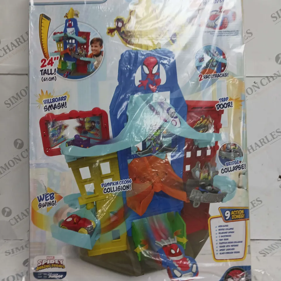 BOXED MARVEL SPIDEY AND HIS AMAZING FRIENDS CITY TRACK SET  RRP £49.99