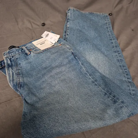 ABERCROMBIE & FITCH RIDGED DENIM BAGGY JEANS SIZE 38 X 34  