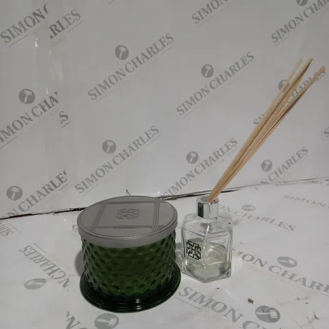 HOMEWORX BY HARRY SLATKIN & CO. 3 WICK CANDLE & REED DIFFUSER SET