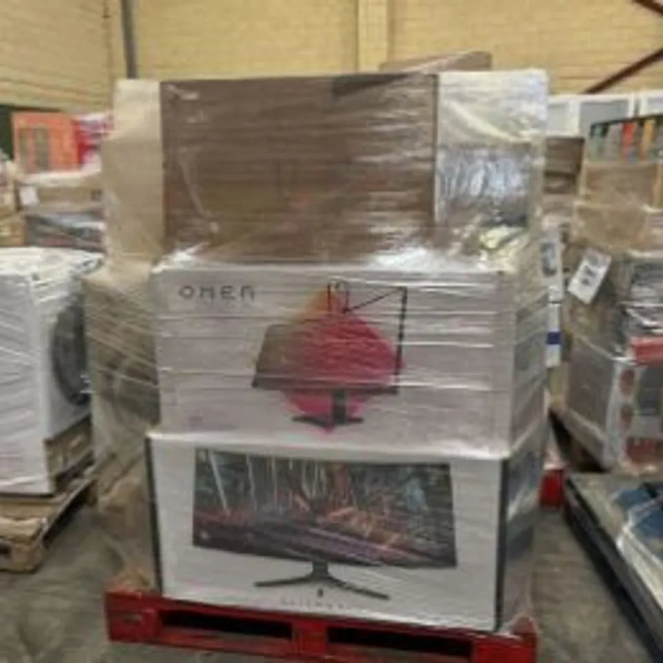 PALLET OF APPROXIMATELY 16 UNPROCESSED RAW RETURN MONITORS AND TELEVISIONS TO INCLUDE;