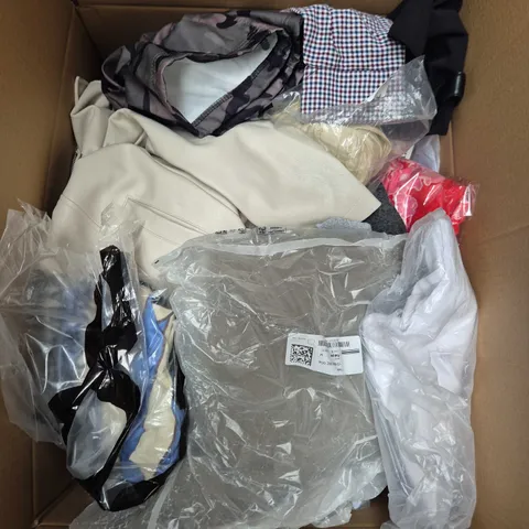 APPROXIMATELY 20 ASSORTED CLOTHING PRODUCTS IN VARIOUS STYLES & SIZES 