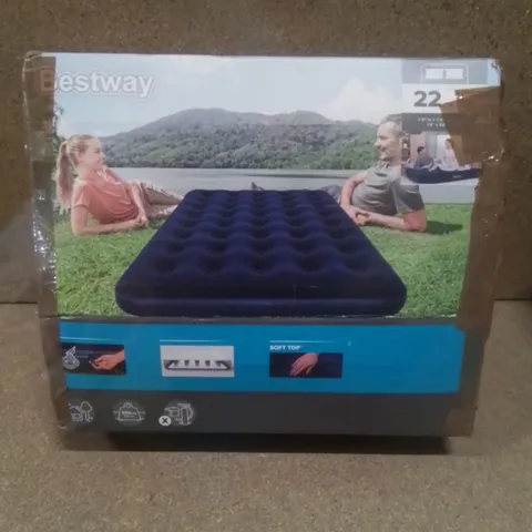 BOXED BESTWAY SOFT TOP AIR MATRESS