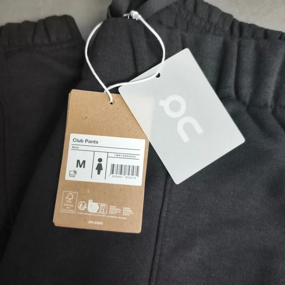 ON RUNNING CLUB PANTS – BLACK, SIZE M