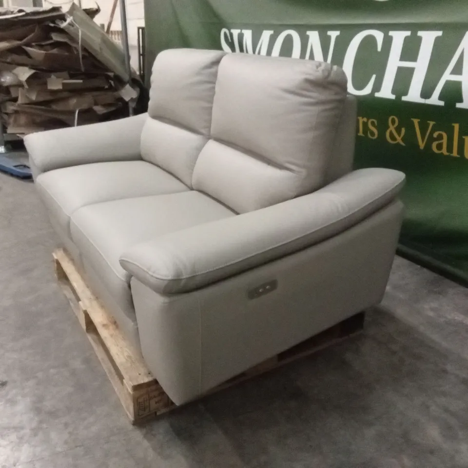 PAVILION 2 SEATER LEATHER/FAUX LEATHER POWER RECLINER SOFA RRP £949
