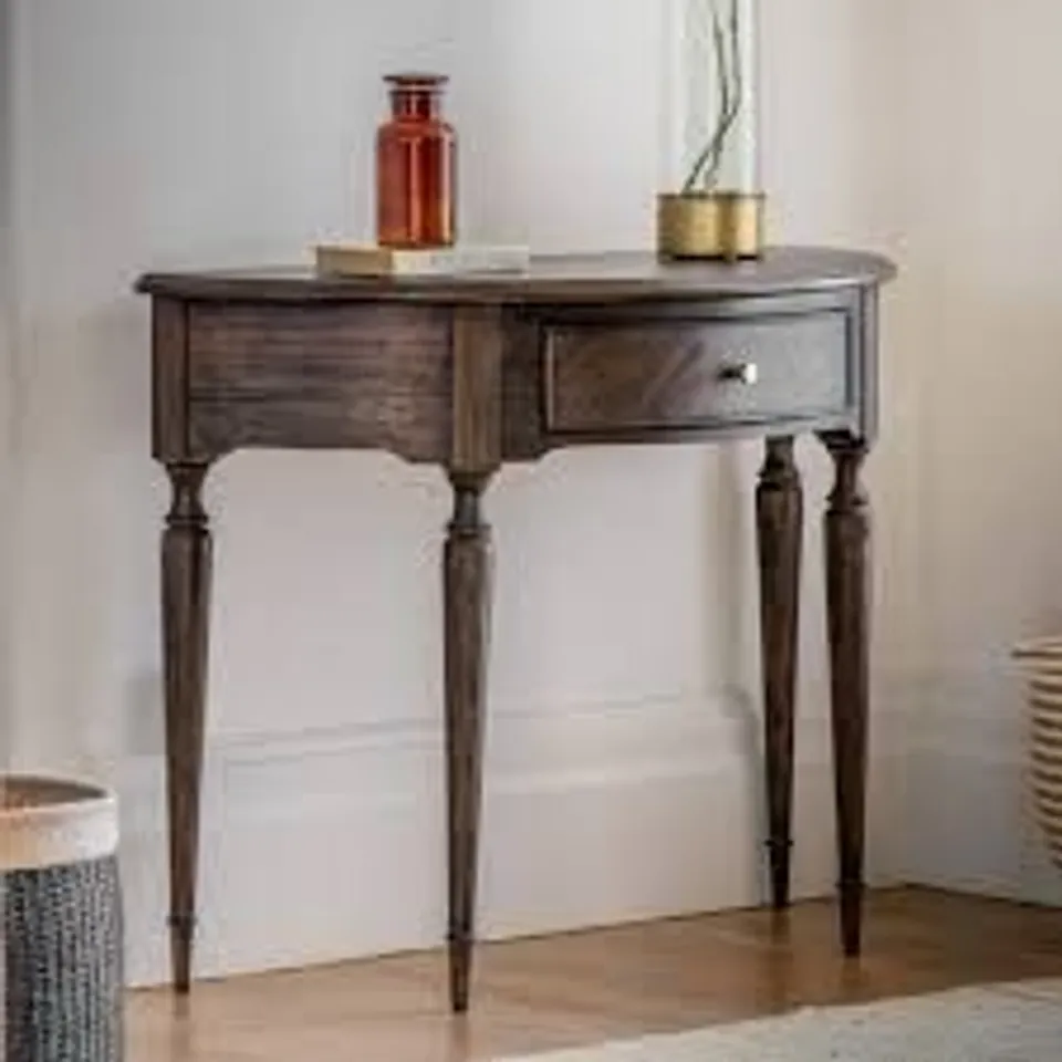 BOXED GALLERY DIRECT MADISON DEMI LUNE TABLE