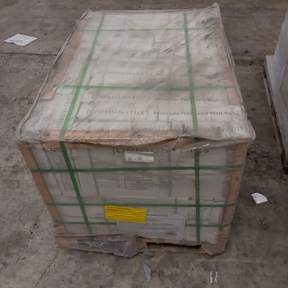 PALLET OF APPROX 32 X CARTONS OF JOHNSON TILES, MODERN SLATE POLISHED PORCELAIN FLOOR & WALL TILES - 8 TILES PER CARTON // TILE SIZE: 600 x 300 x 9.5mm