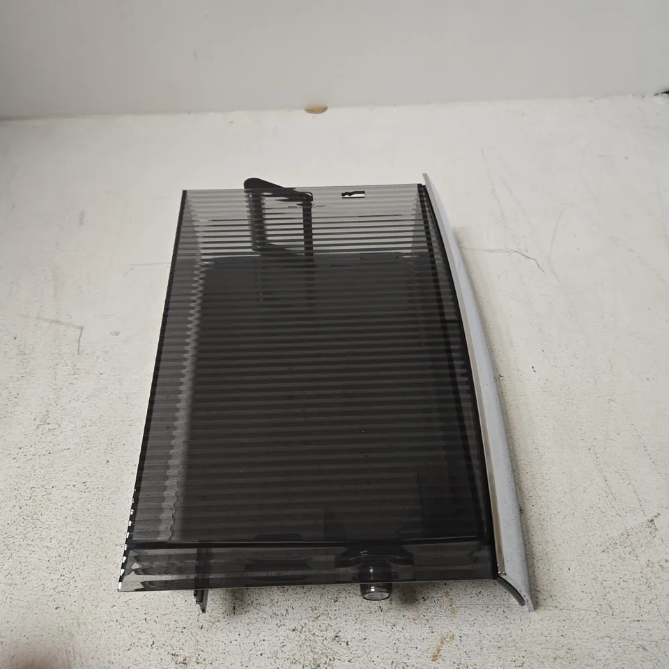 CHROME-FRAMED RIBBED BLACK JURA WATER CONTAINER