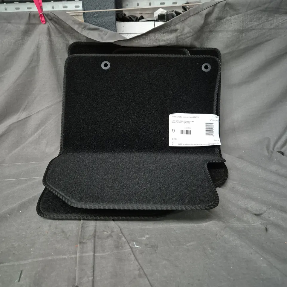 KIA CEED CAR FLOOR MATS – BLACK ECC (2018+)